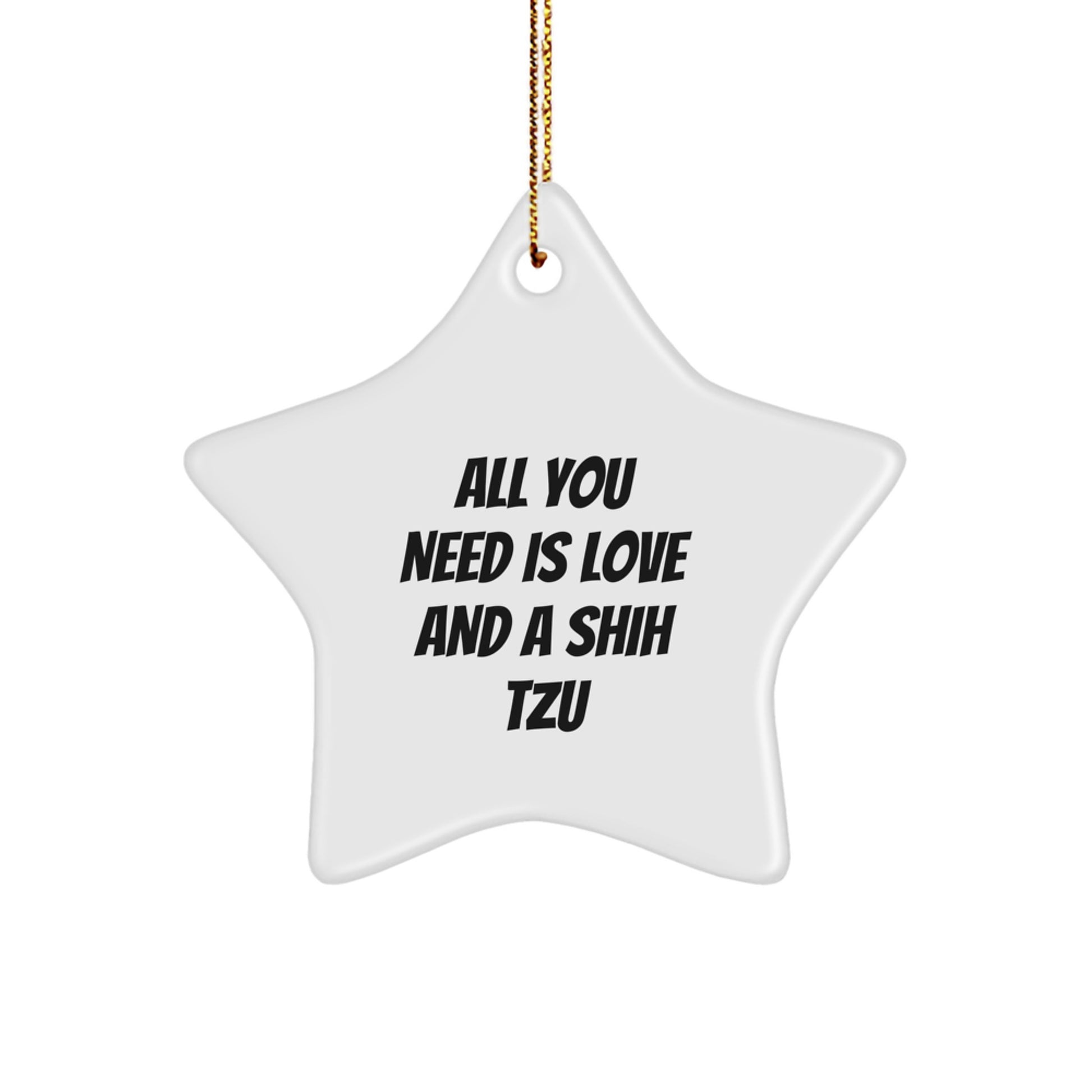 Shih Tzu Dog Christmas Star Ornament Gifts from Loved Ones for Fans - Image 1