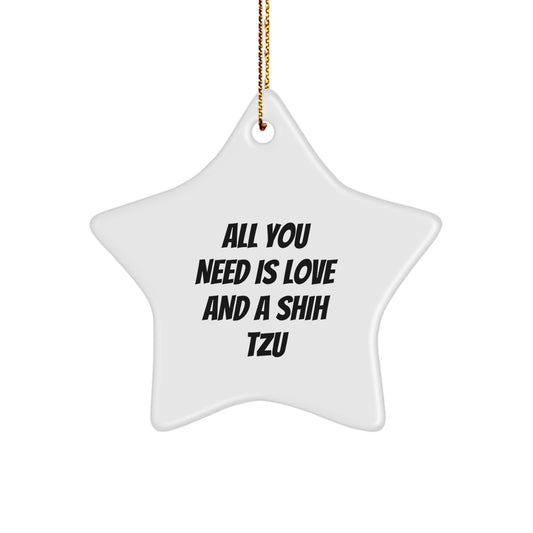 Shih Tzu Dog Christmas Star Ornament Gifts from Loved Ones for Fans - Image 1