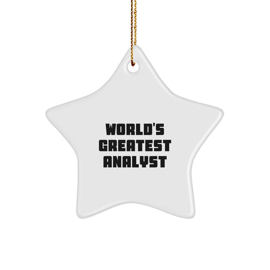 Analyst Keepsake Christmas Ornament for Him Gift - Image 1