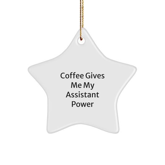 Funny Assistant Star Ornament Gifts for Men Women Friends Coworkers Family Christmas - Image 1