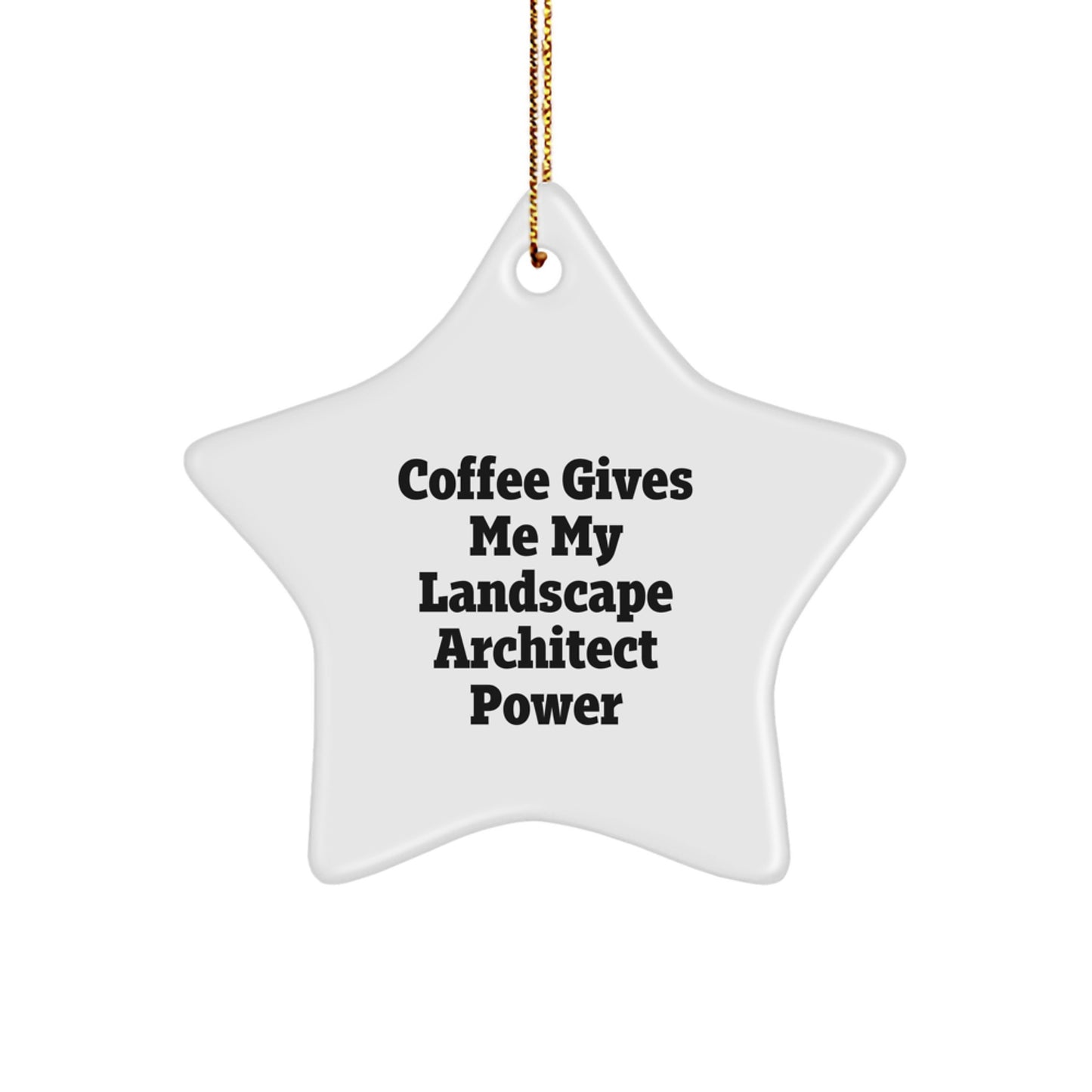 Funny Landscape Architect Star Ornament Gifts from Friends and Family for Christmas Unique - Image 1
