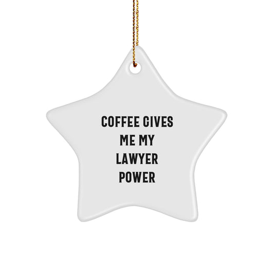 Funny Lawyer Gifts Christmas Star Ornament Quotes from Friends for Lawyer Men - Image 1