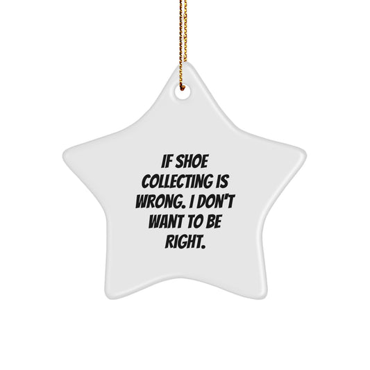 Shoe Collecting Gifts from Friends for Shoe Collecting Enthusiasts, Funny Star Ornament, Christmas Unique Decorations, Star Shaped Decor - Image 1