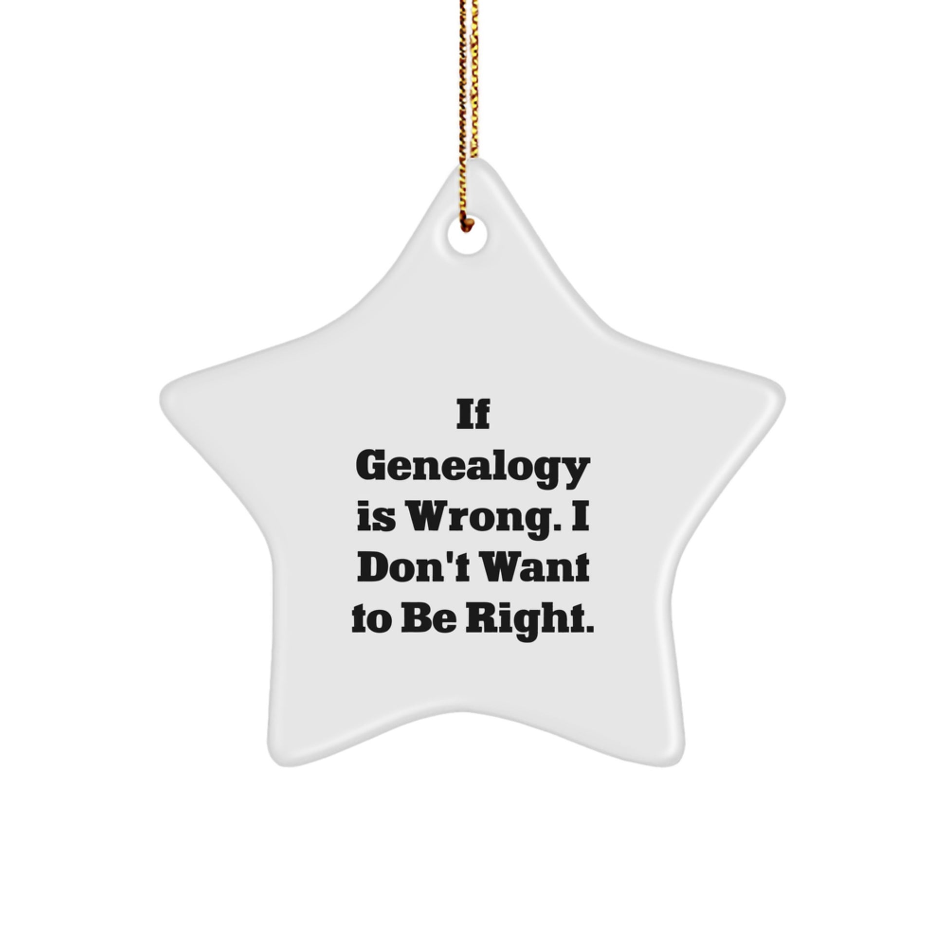 Genealogy Gifts from Family Members for Christmas Unique Star Ornament Inspirational Quote Funny Saying - Image 1