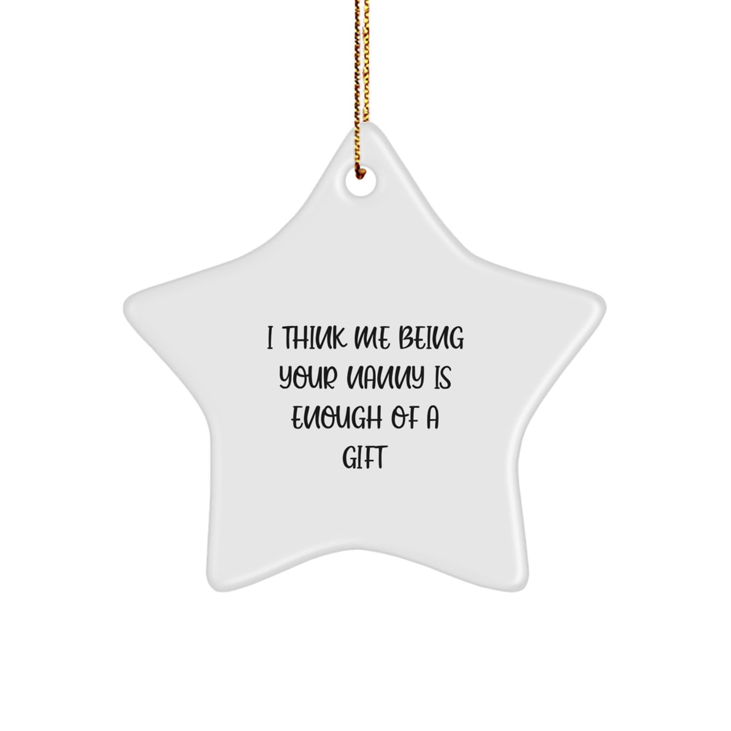Nanny Star Ornament Funny Gift from Family for Nanny Christmas - Image 1