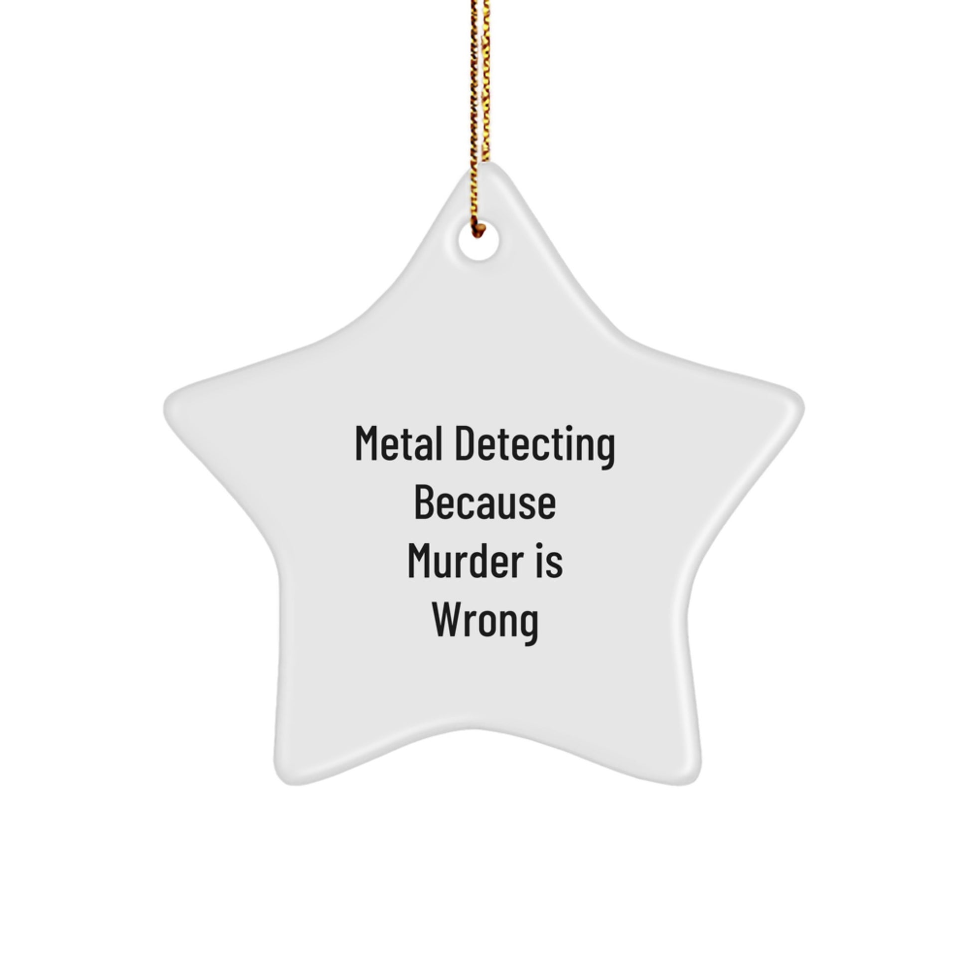 Metal Detecting Gifts for Men, Funny Star Ornament, Christmas Unique Gifts from Friends - Image 1
