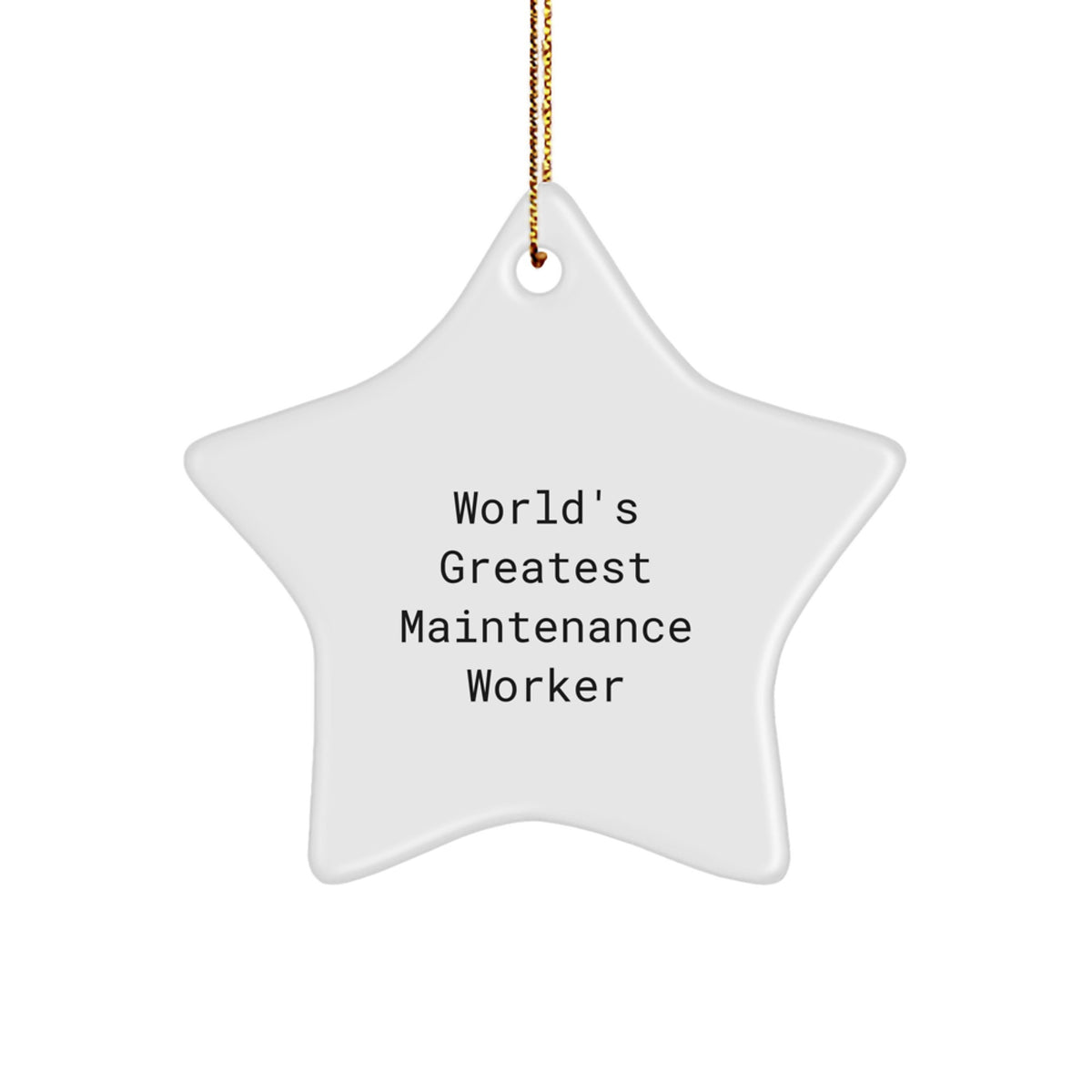 Maintenance Worker Keepsake Christmas Ornament for Him Gift - Image 1